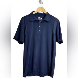 Puma GOLF Shirt Mens Navy‎ Blue Short Sleeve Polo Size Medium